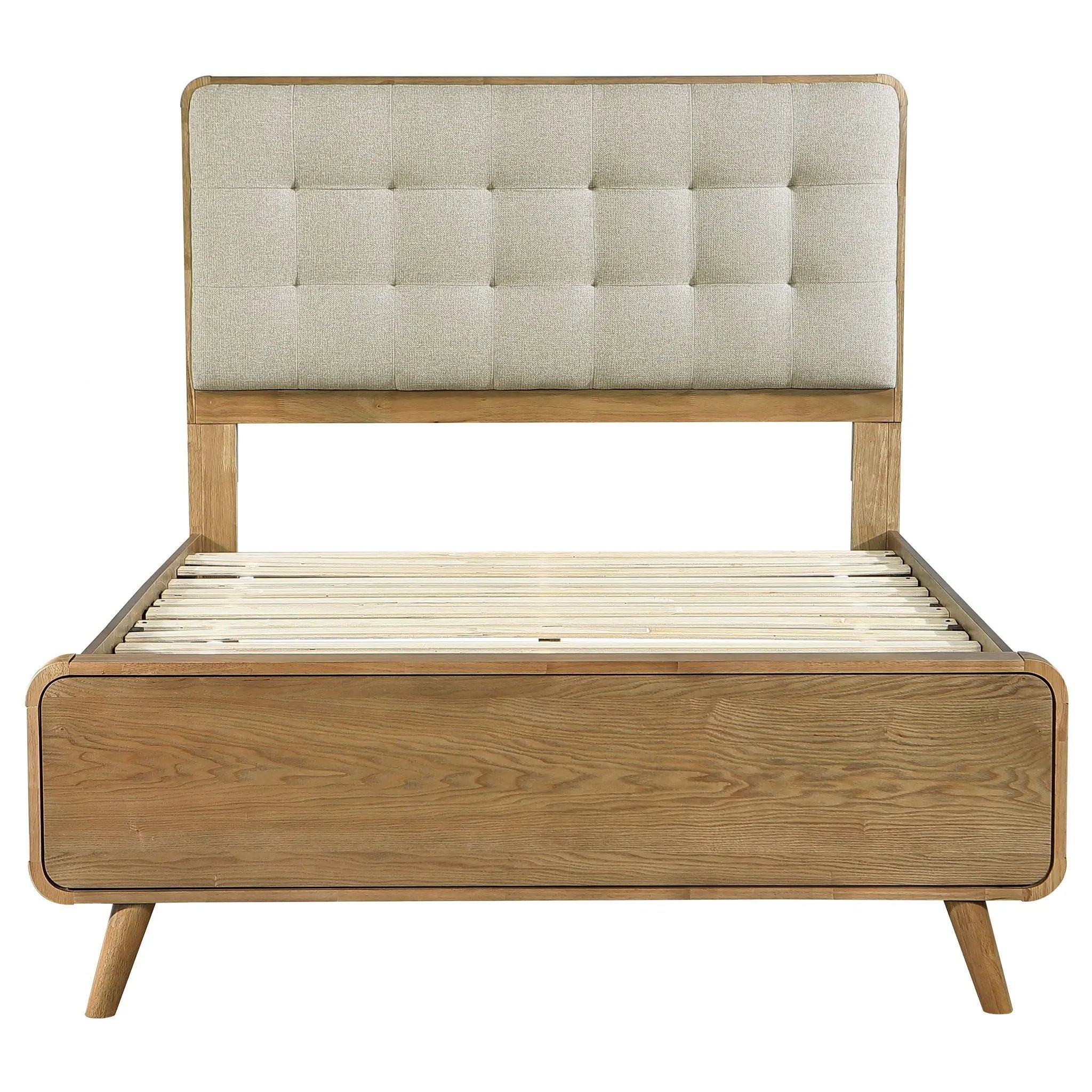 Robyn Wood Full Platform Bed Light Ash by Unique Piece Furniture