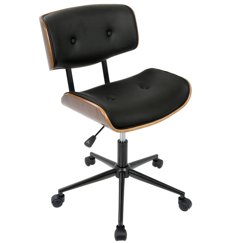 Lombardi - Mid Century Modern Adjustable Office Chair With Swivel by Unique Piece Furniture
