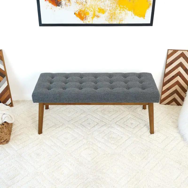 Delilah - Modern Bench - Gray by HouseOfZazla