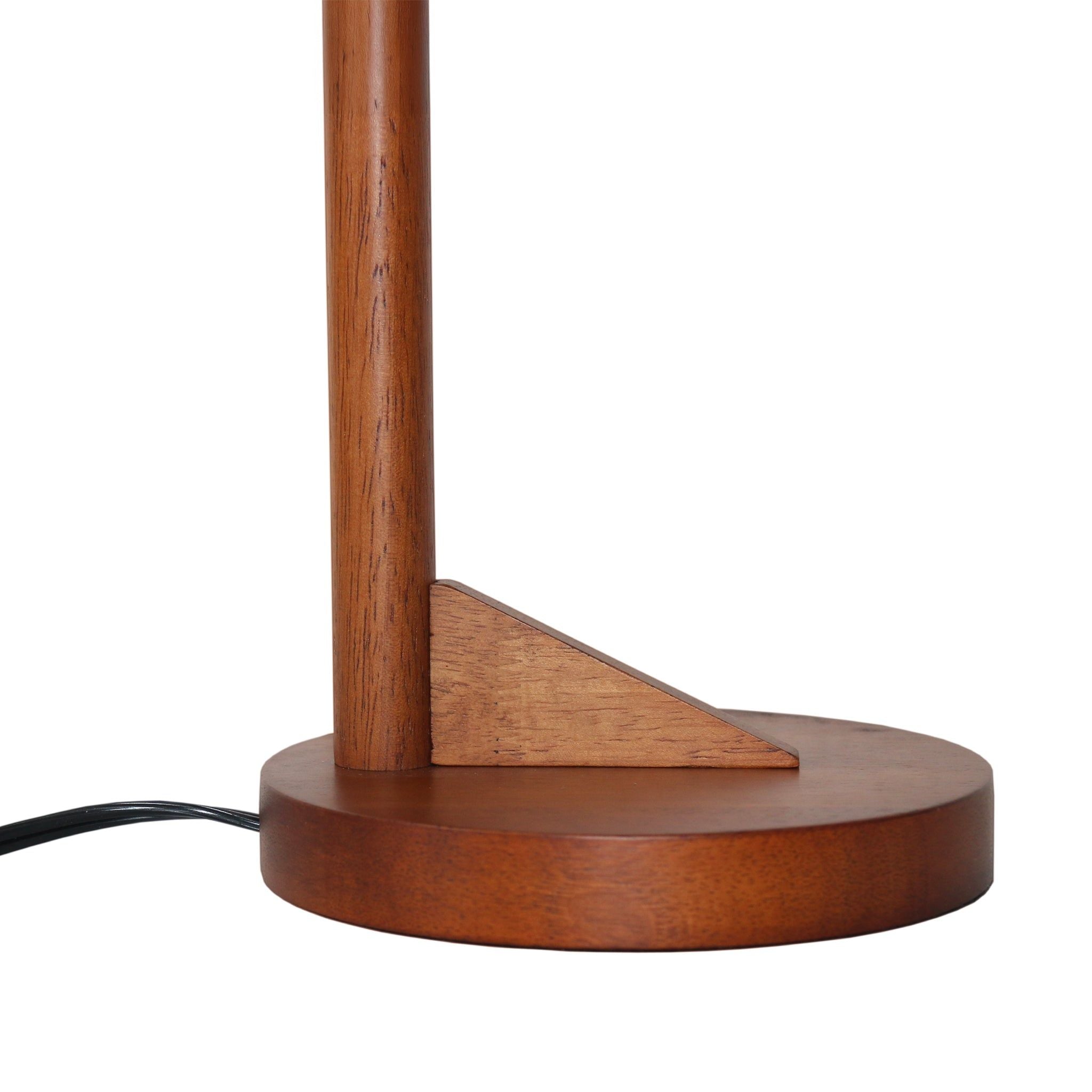 Nightstand Desk Lamp With Cone Shade For Eye Protection - Brown by HouseOfZazla