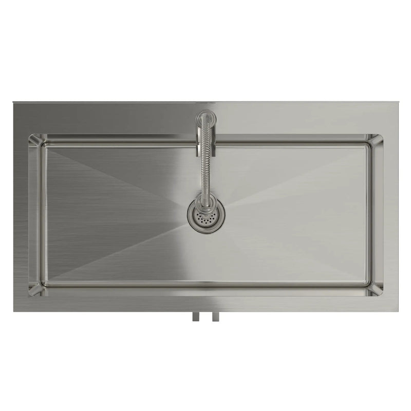 Hennessy - Deluxe Laundry Cabinet With Faucet And Stainless Steel Sink by Unique Piece Furniture