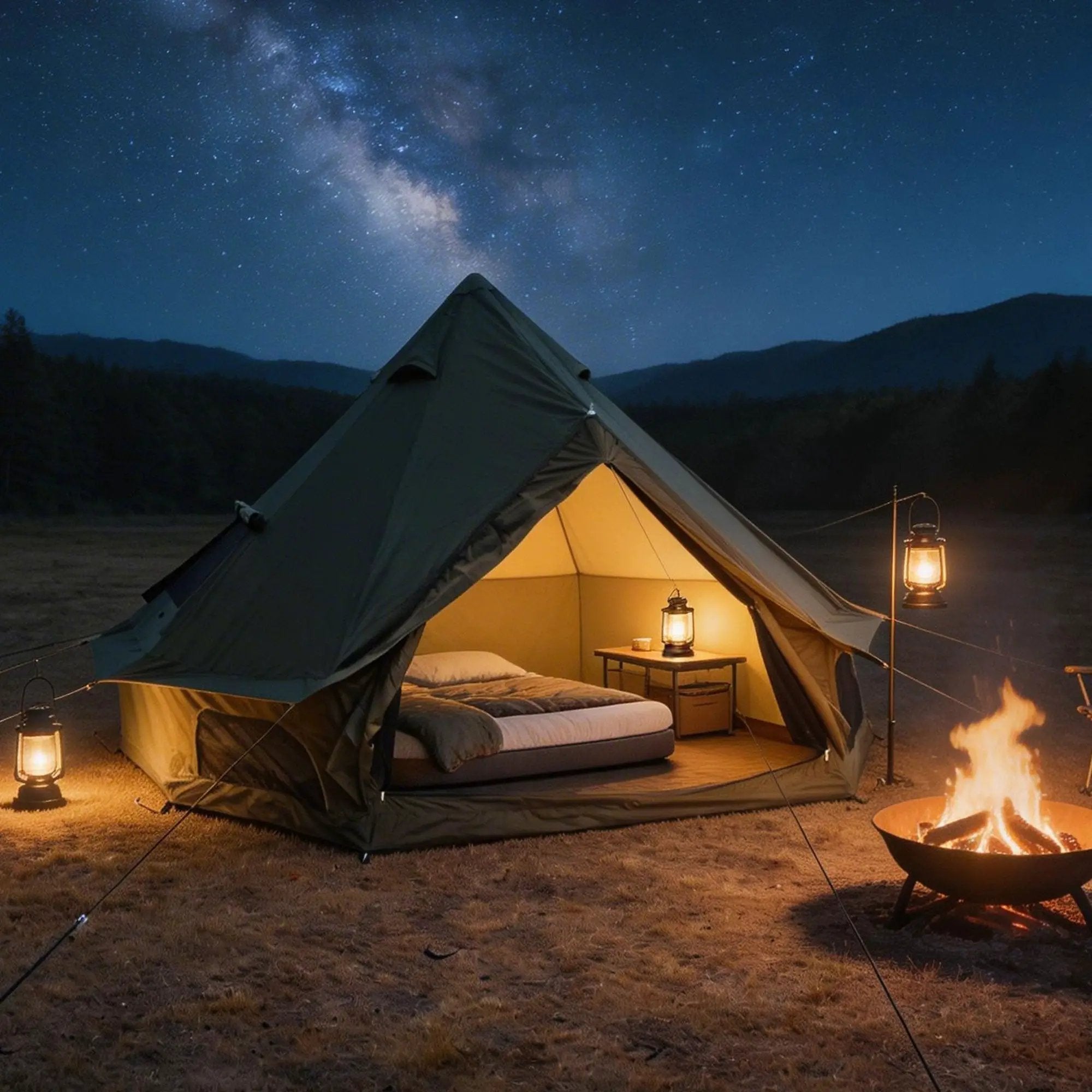 4 Season Bell Tent 9.8 FT by HouseOfZazla