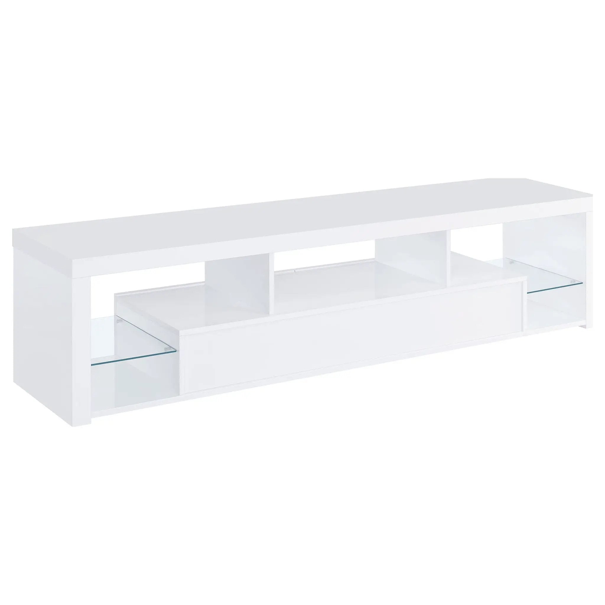 Jude 3-piece 71-inch TV Entertainment Center White High Gloss by Unique Piece Furniture