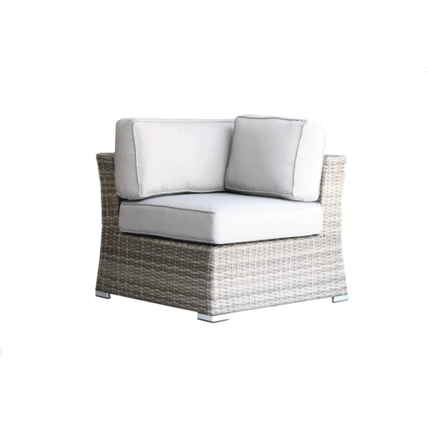 Wicker Sectional Sofa With Cushions And Table by Unique Piece Furniture