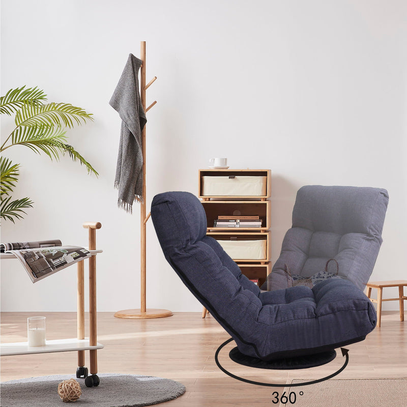 Adjustable Japanese Reclining Floor Chair Sofa With Metal Frame For Living Room by Unique Piece Furniture