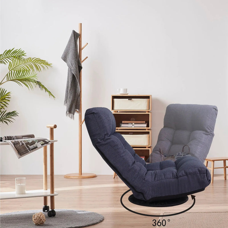 Adjustable Japanese Reclining Floor Chair Sofa With Metal Frame For Living Room by Unique Piece Furniture