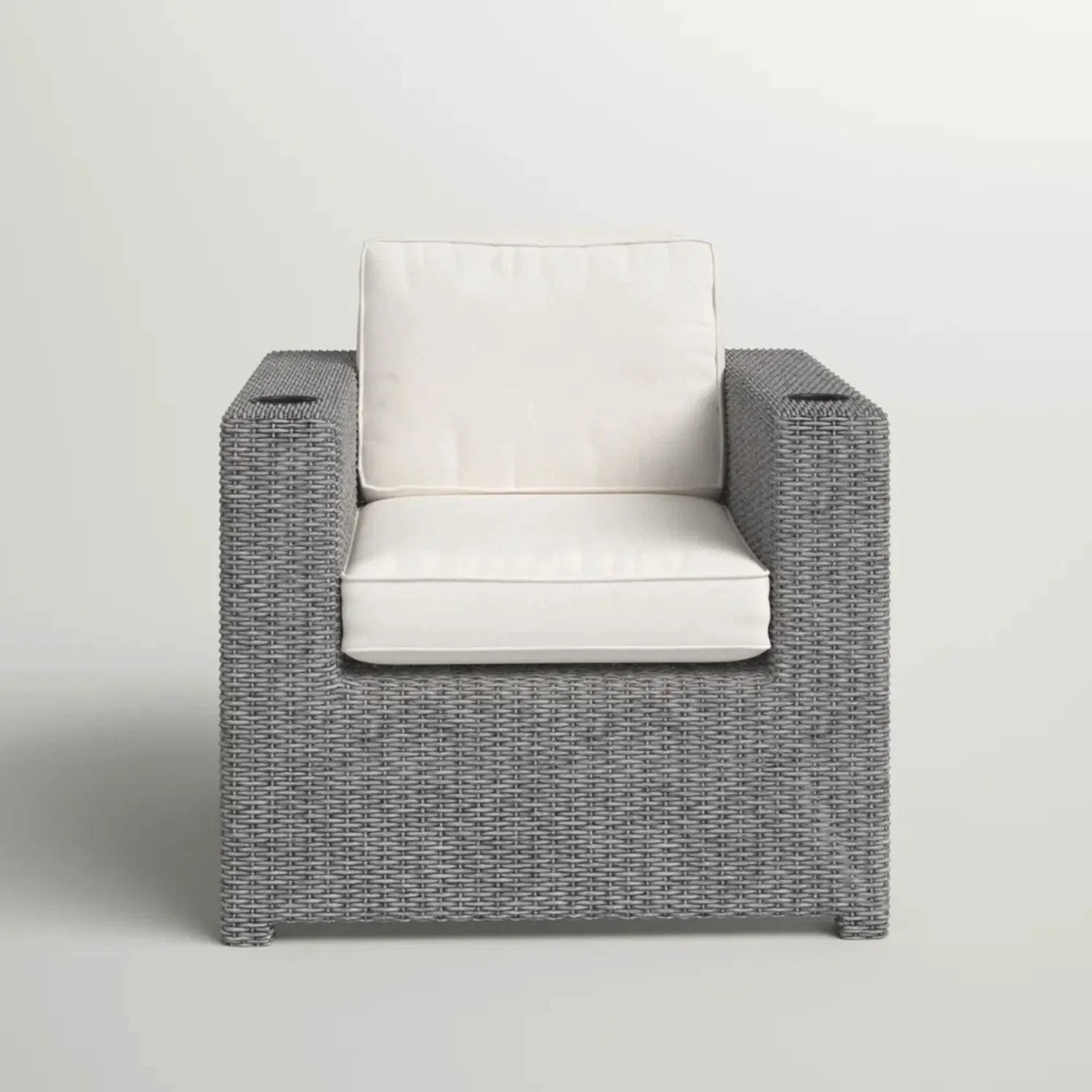 Elegant Patio Chair With Cushions - Gray by Unique Piece Furniture