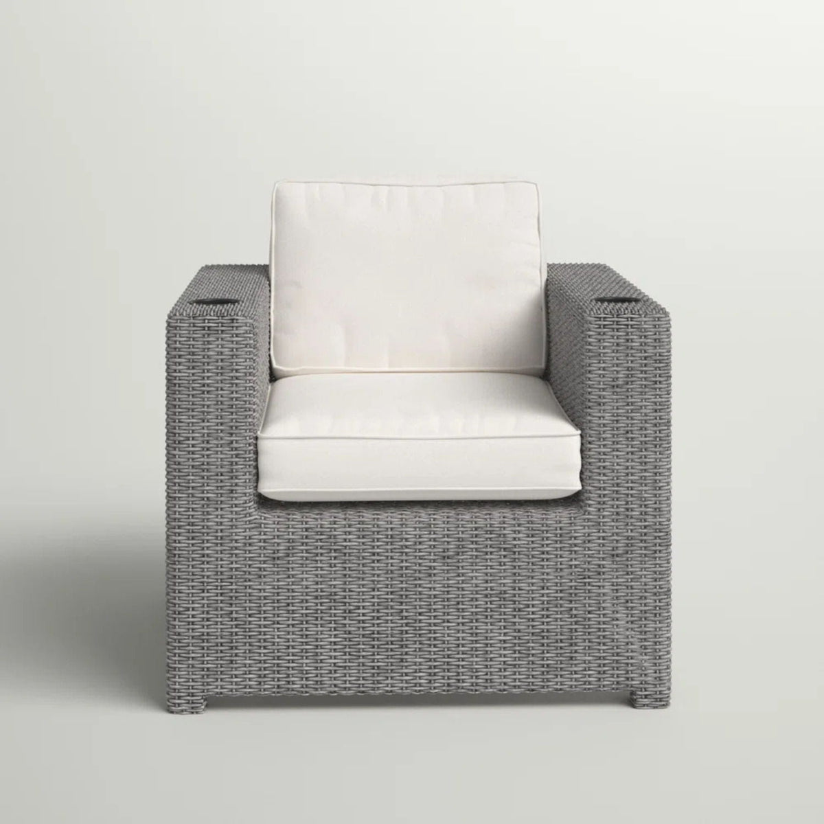 Elegant Patio Chair With Cushions with Weather-Resistant Construction - Gray
