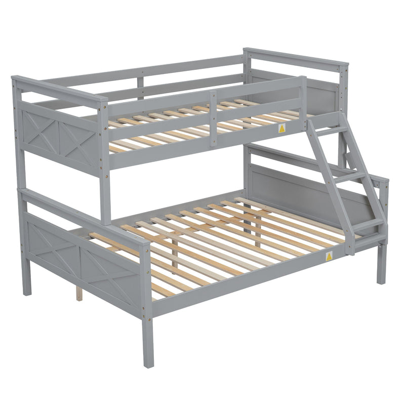 Bunk Bed With Ladder And Safety Guardrail by HouseOfZazla