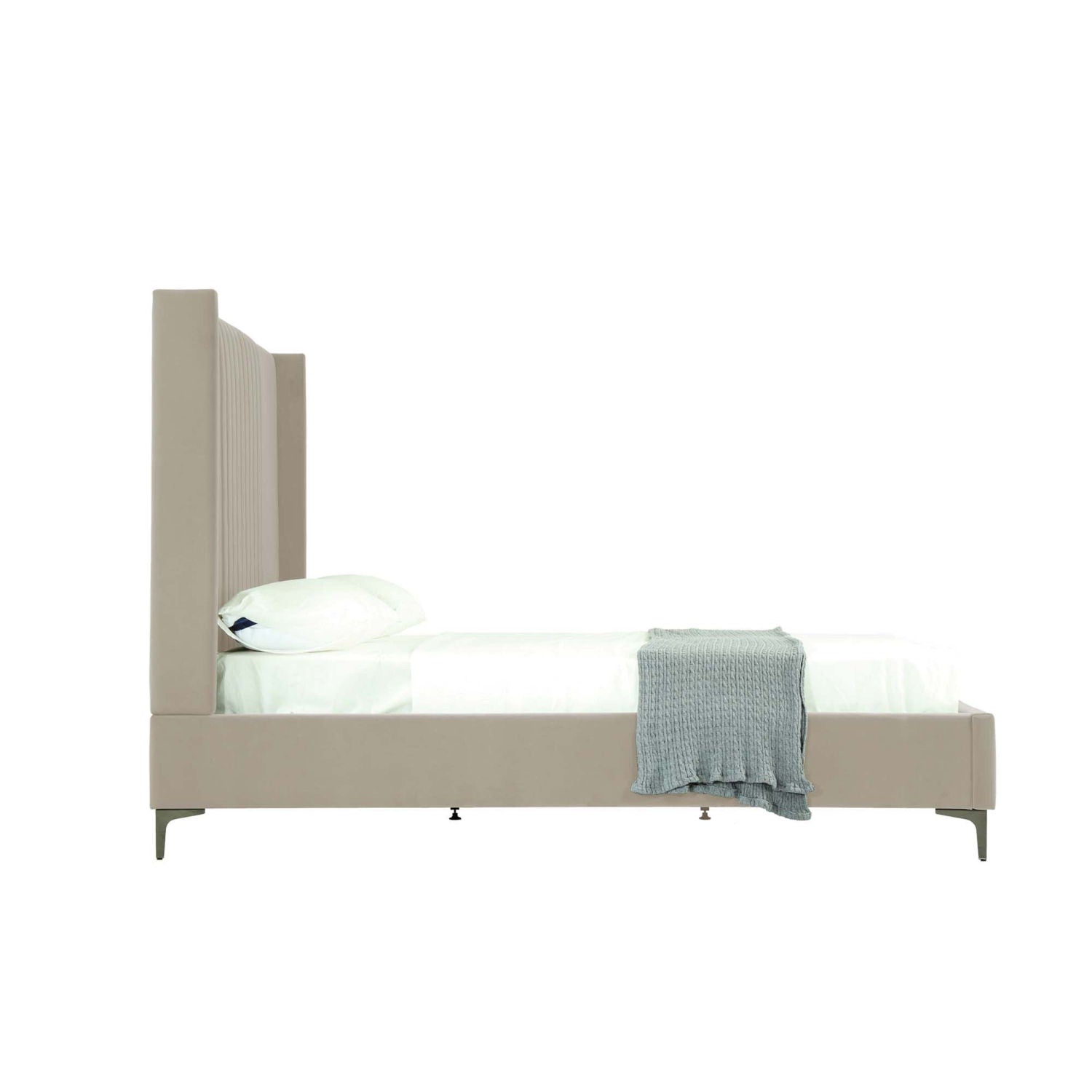 Promenade - Bed With Upholstered Headboard And Slats by HouseOfZazla