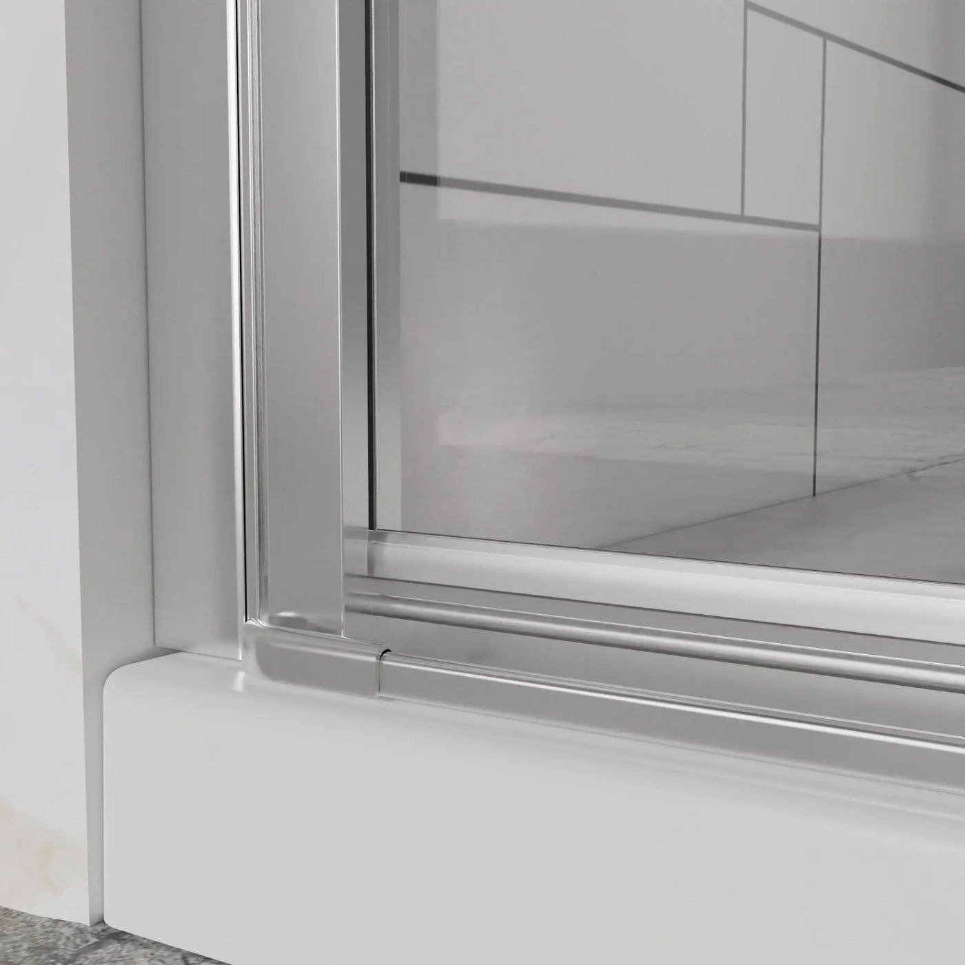 Bifold Frameless Shower Door With Tempered Clear Glass by HouseOfZazla