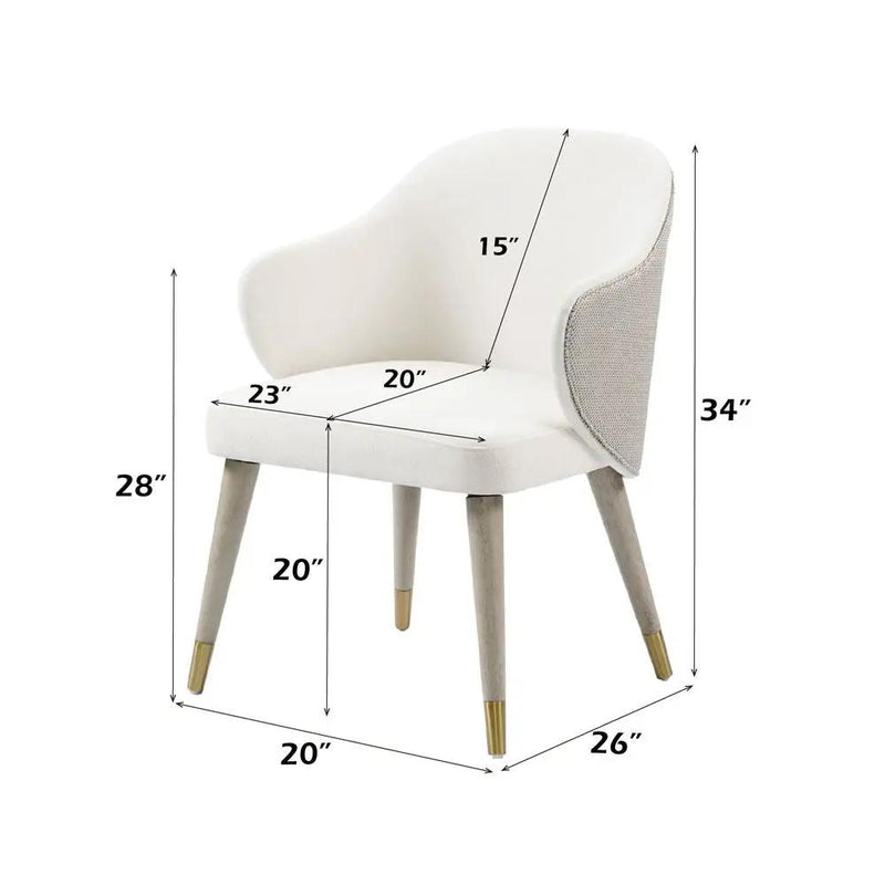 Charity - Side Chair (Set of 2) - Gray Oak by Unique Piece Furniture