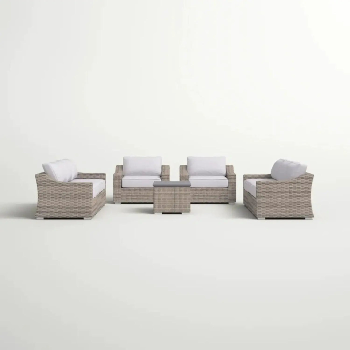 Stylish Sofa Seating Group With Cushions Perfect For Outdoor Gatherings by HouseOfZazla