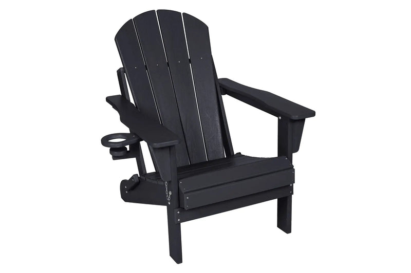 Folding Adirondack Chair with Side Table, 3-Piece Set by HouseOfZazla