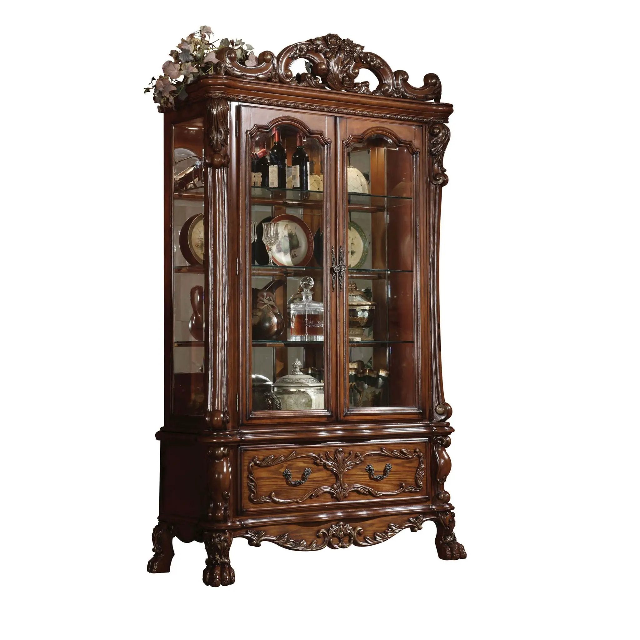 Dresden - Curio - Cherry Oak by Unique Piece Furniture