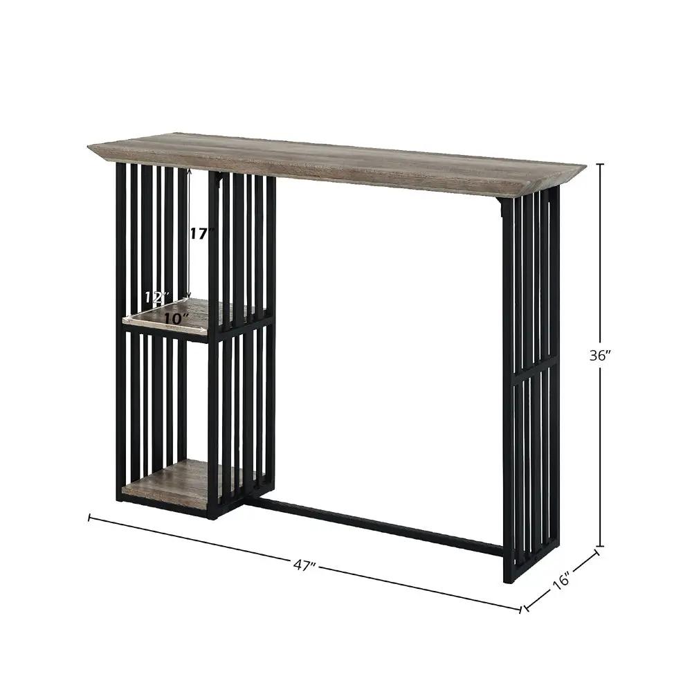 Zudora - Counter Height Table - Oak & Sandy Black by Unique Piece Furniture