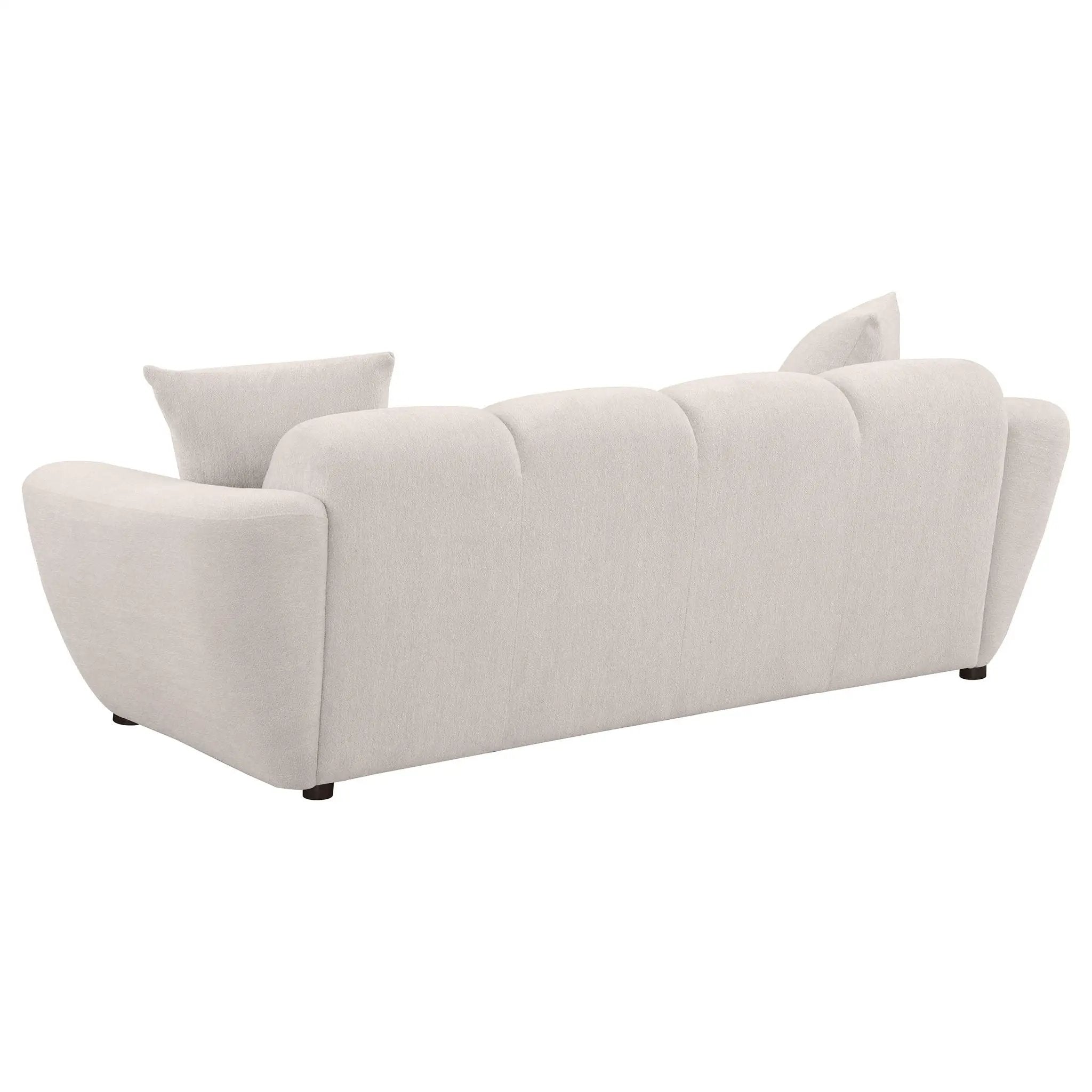 Destino 3-piece Chenille Splayed Arm Sofa Set Greige by Unique Piece Furniture
