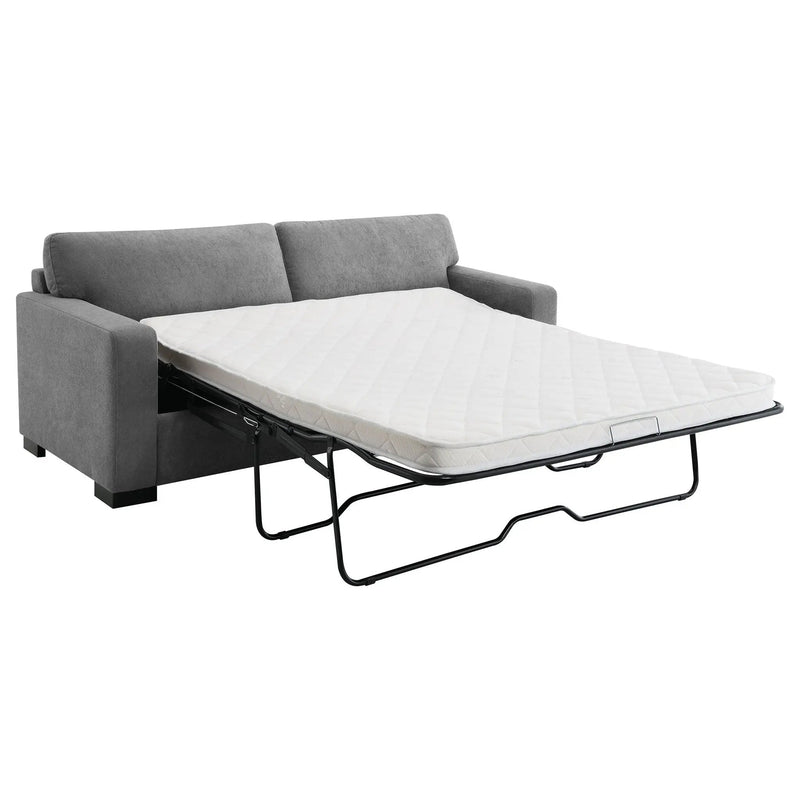 Simpson Upholstered Sofa Sleeper with Queen Mattress Grey by Unique Piece Furniture