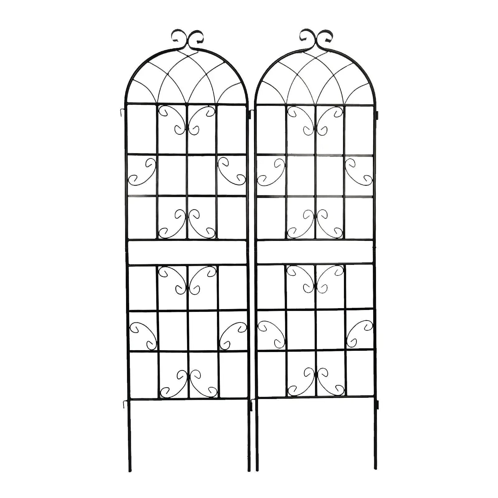 Metal Garden Rustproof Trellis For Climbing Plants Outdoor Flower Support by HouseOfZazla