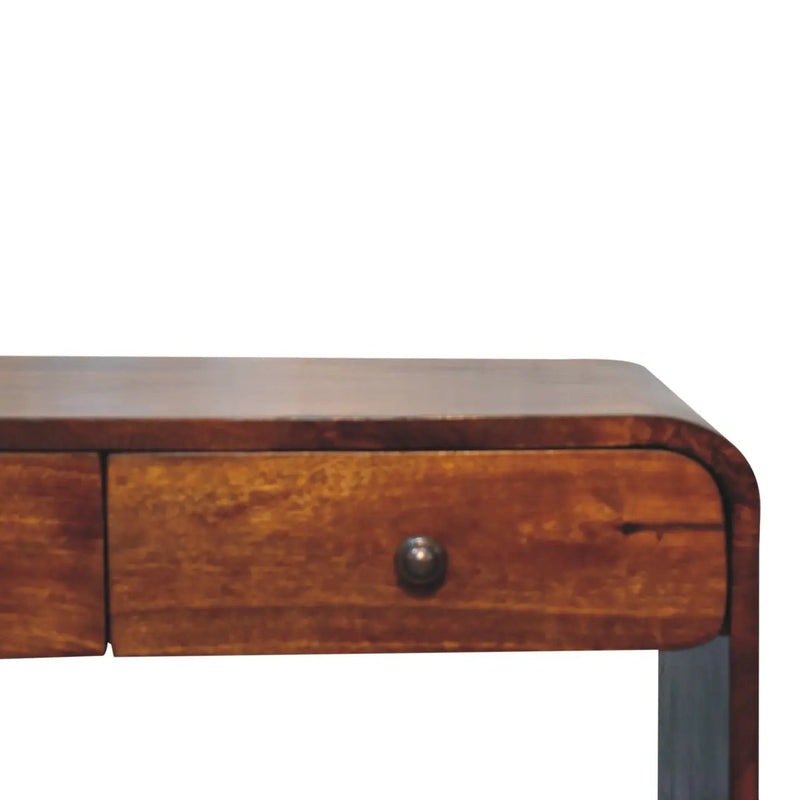 Solid Wood Aspen Slim Media Unit, 3-Drawers, Open Slot by HouseOfZazla