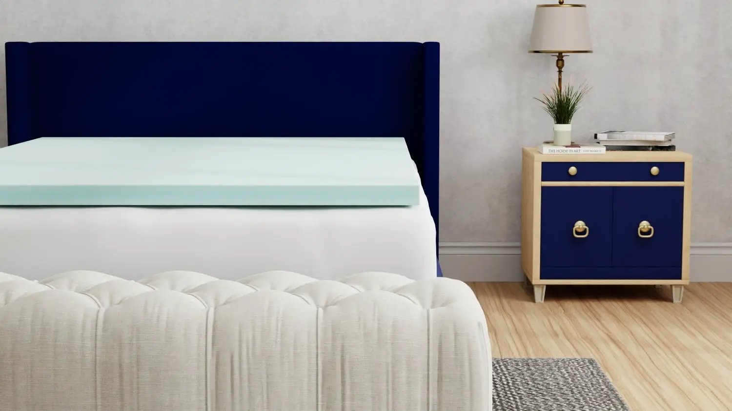 Omne Sleep Plush 3 Inch Twin Memory Foam Cooling Mattress Topper by HouseOfZazla