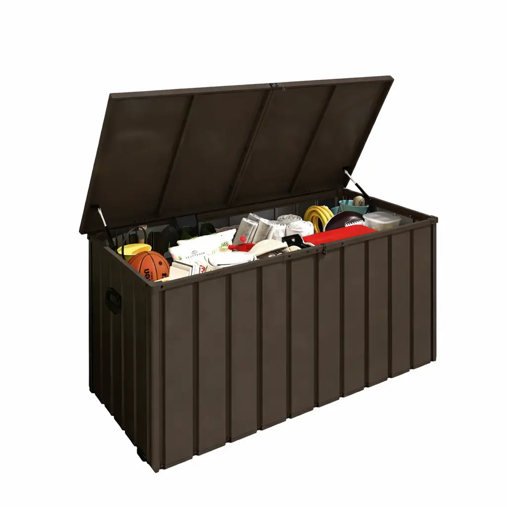 200 Gallon Metal Deck Box with Lockable Lid by HouseOfZazla