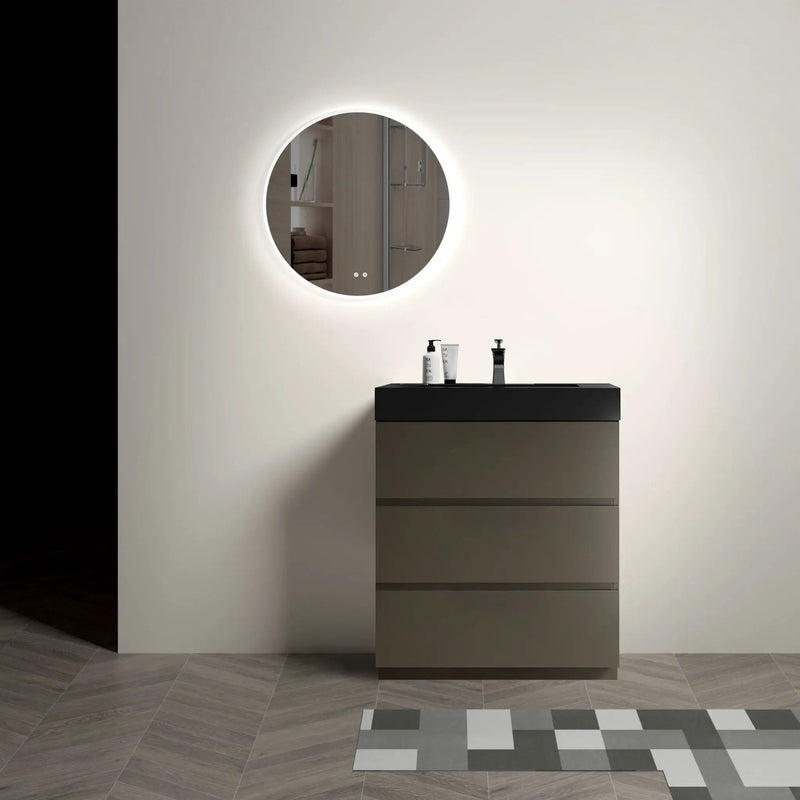Alice - Bathroom Vanity With Sink, Large Storage Freestanding Bathroom Vanity For Modern Bathroom, One-Piece Sink Basin Without Drain And Faucet by Unique Piece Furniture