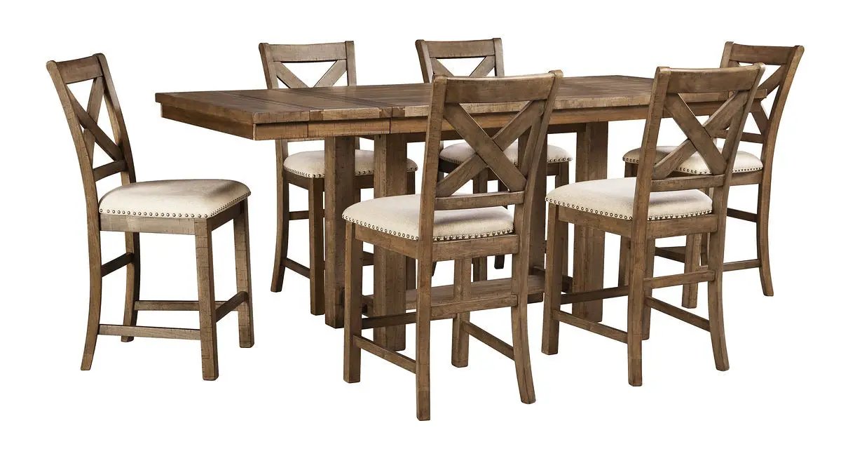 Moriville - Rectangular Dining Table Set - Counter Height by Unique Piece Furniture