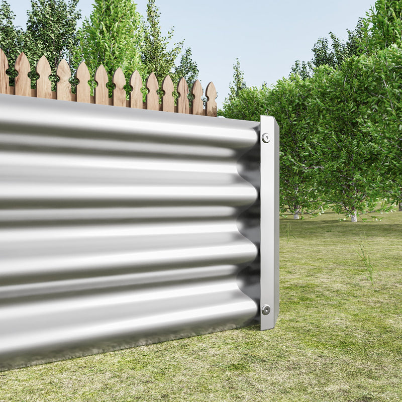 Raised Garden Bed Kit - Metal 7.6x3.7x0.98 ft by HouseOfZazla