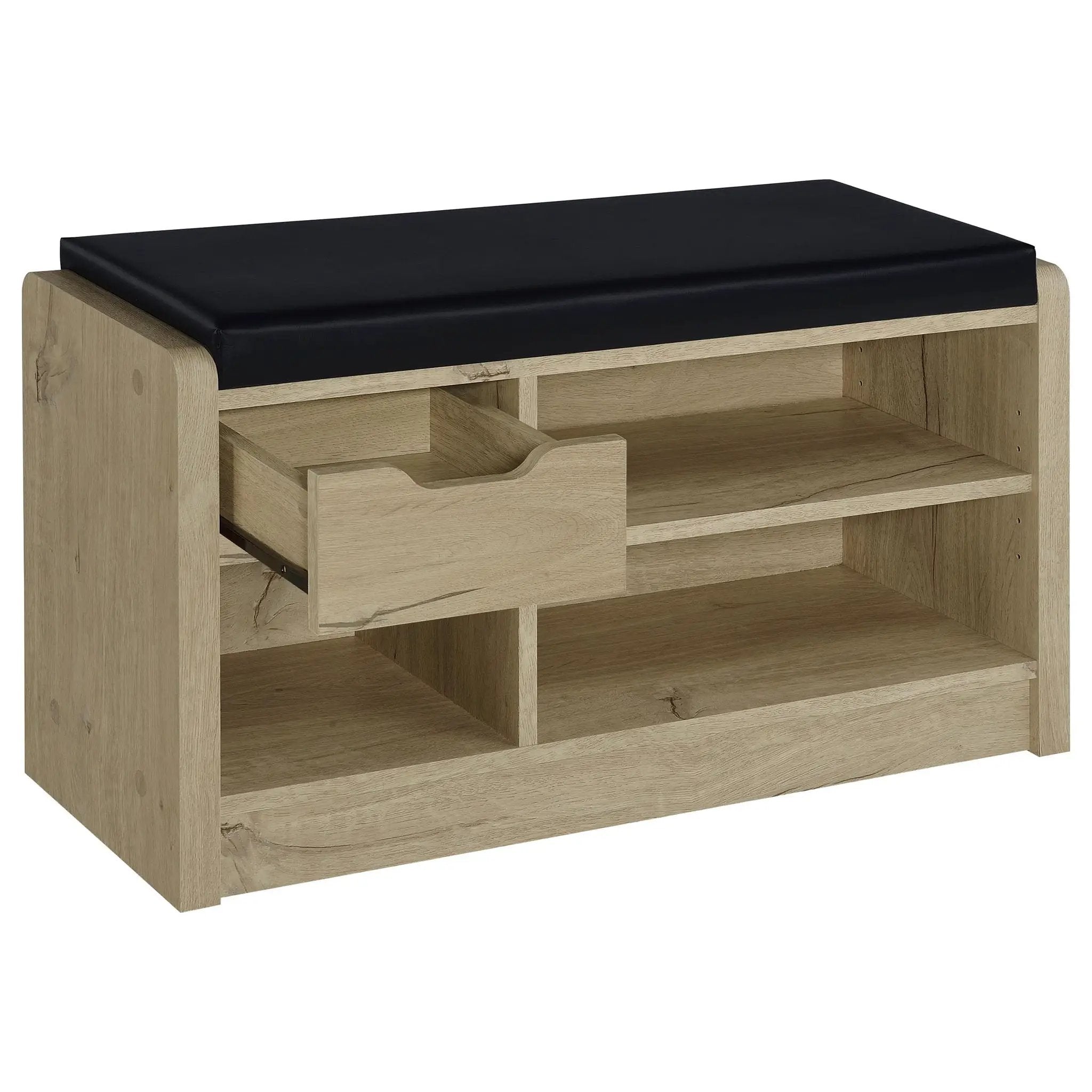 Arrington Storage Bench White Oak by Unique Piece Furniture