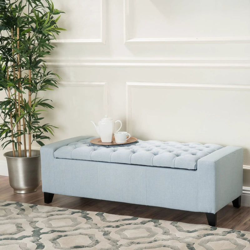 Guernsey Ottoman Storage With Tufted Top by HouseOfZazla