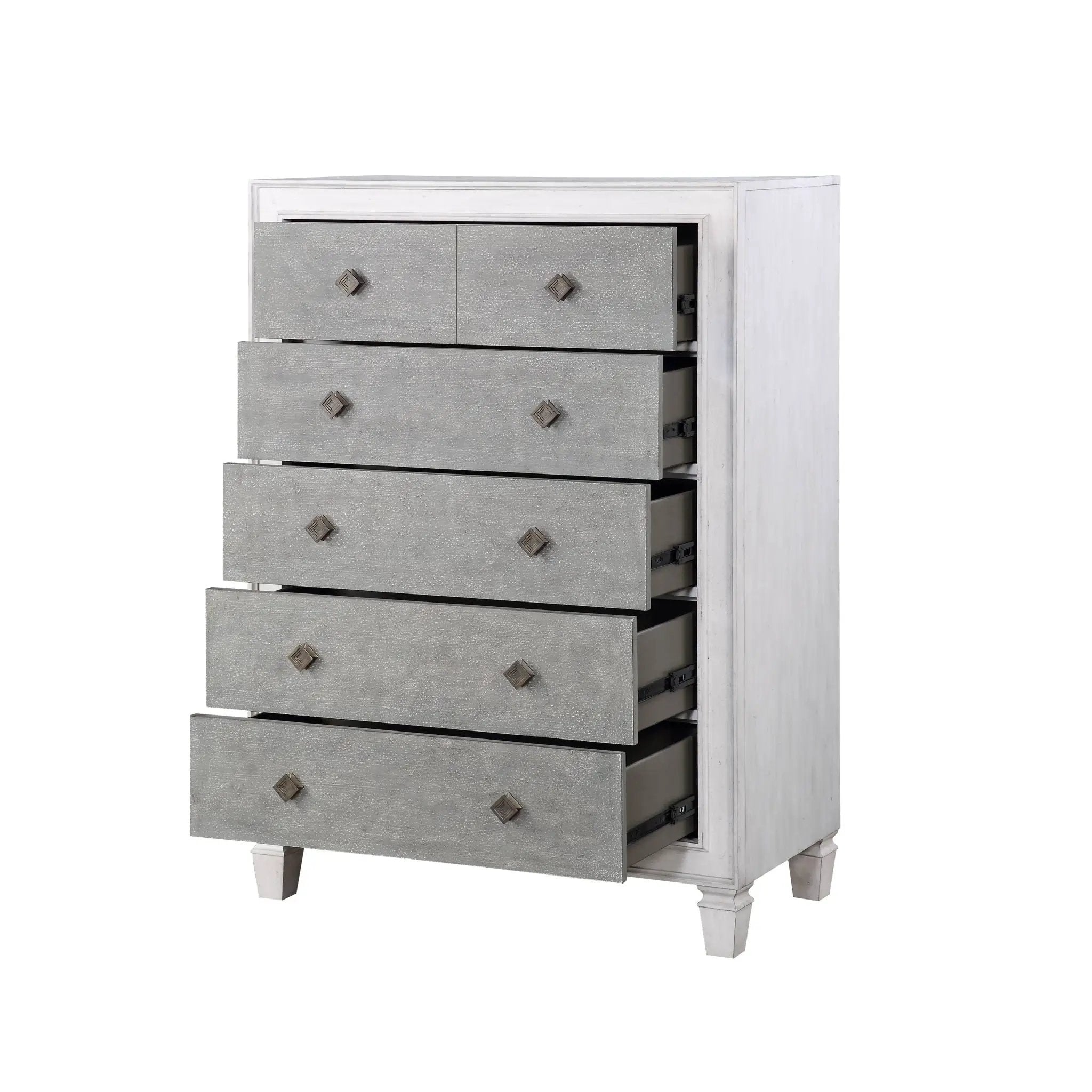 Katia - Weathered Chest - White by Unique Piece Furniture