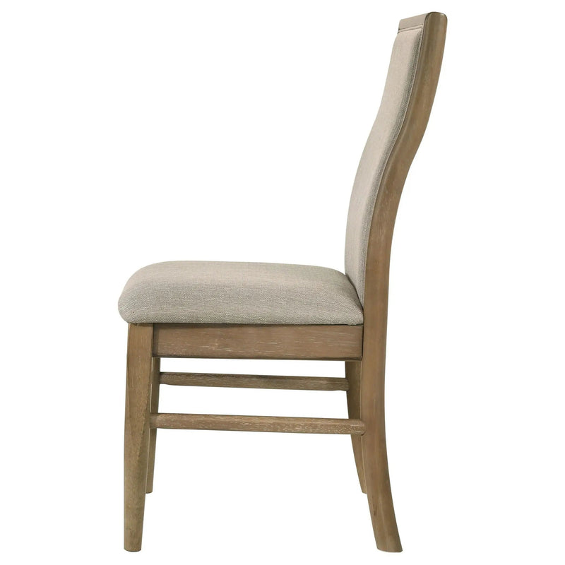 Adina Upholstered Dining Side Chair Barley (Set of 2) by Unique Piece Furniture