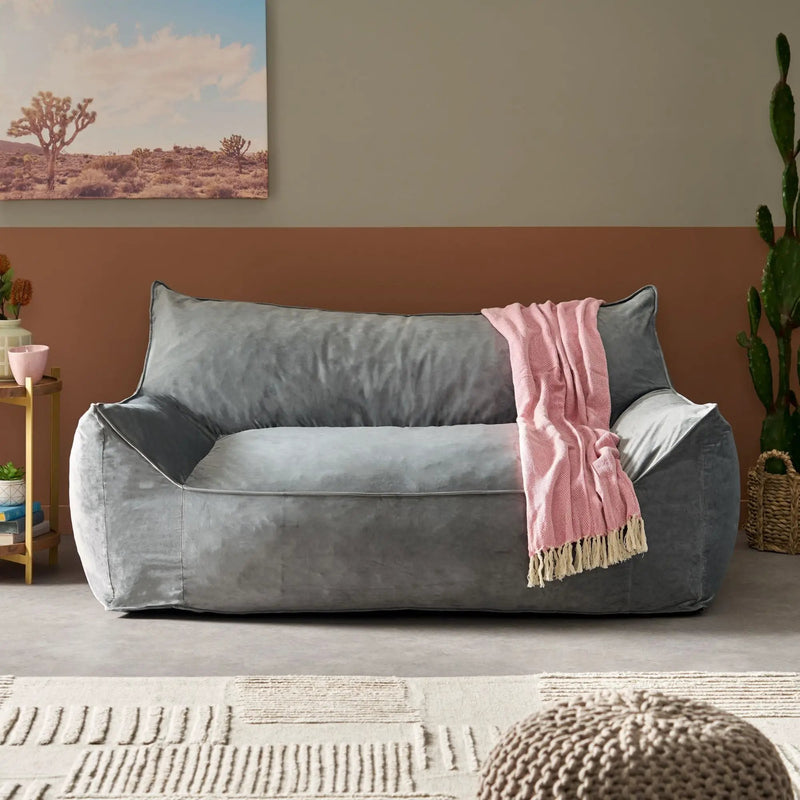 Fila - een Oversized Seater Bean Bag Chair With Armrests by Unique Piece Furniture