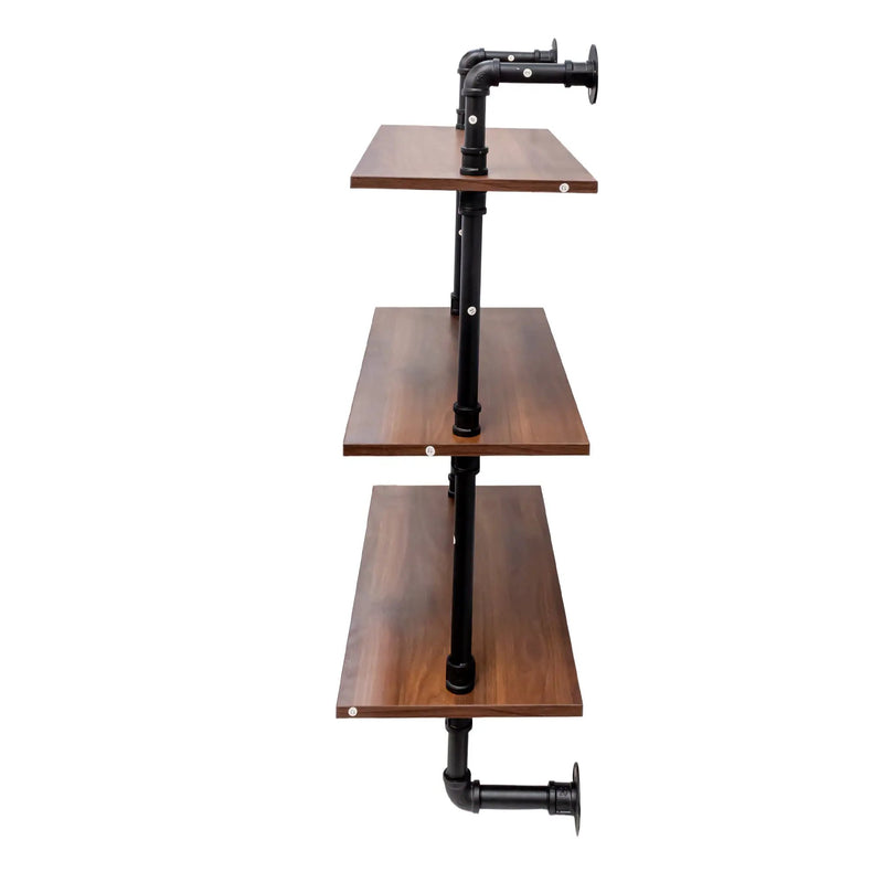 Industrial Pipe Shelf 3-Tier and 2-Tier Wall Mounted Shelves by HouseOfZazla