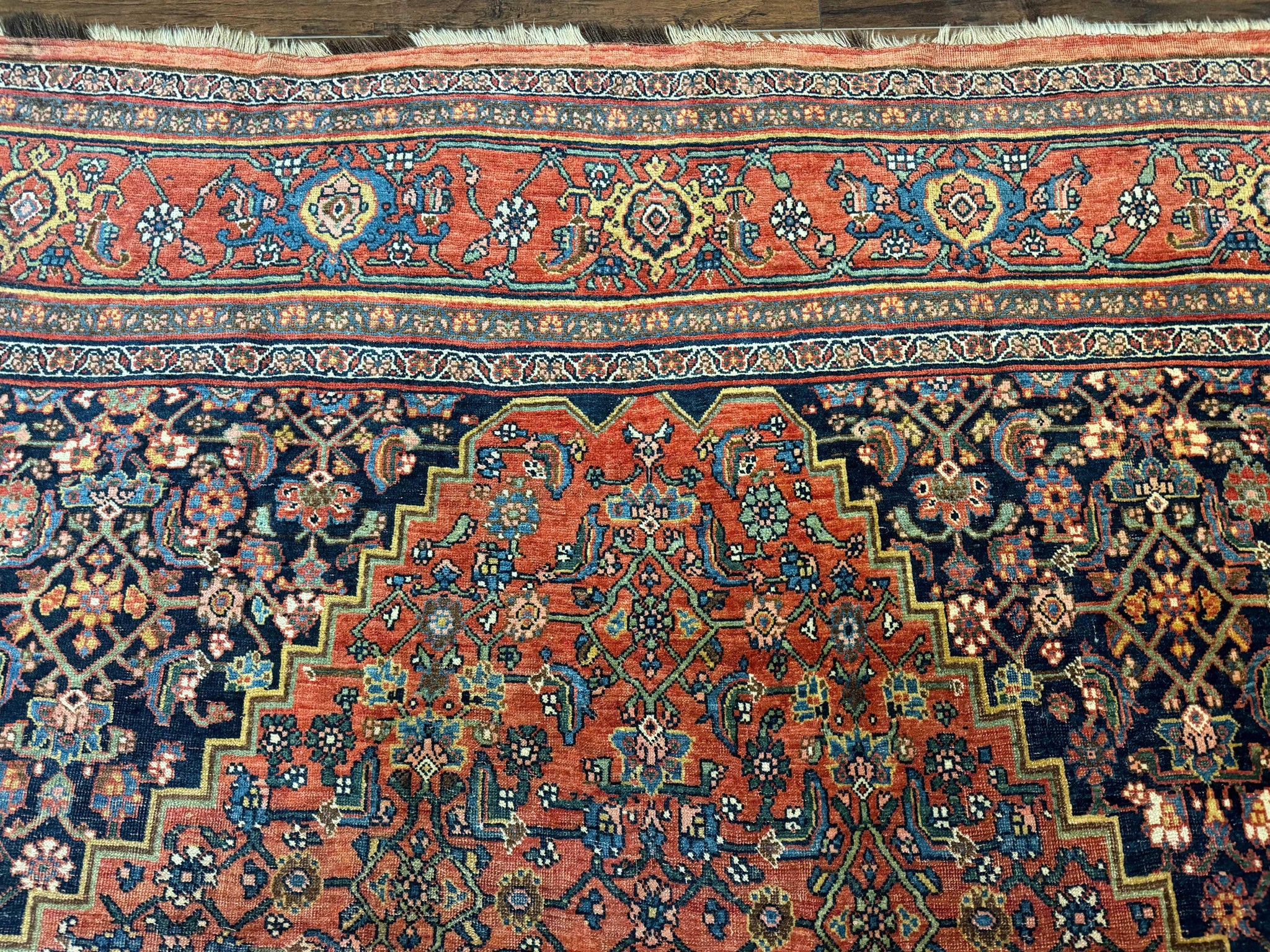 Antique Persian Bidjar Rug 8x12, Rare Persian Carpet by Jewel Rugs