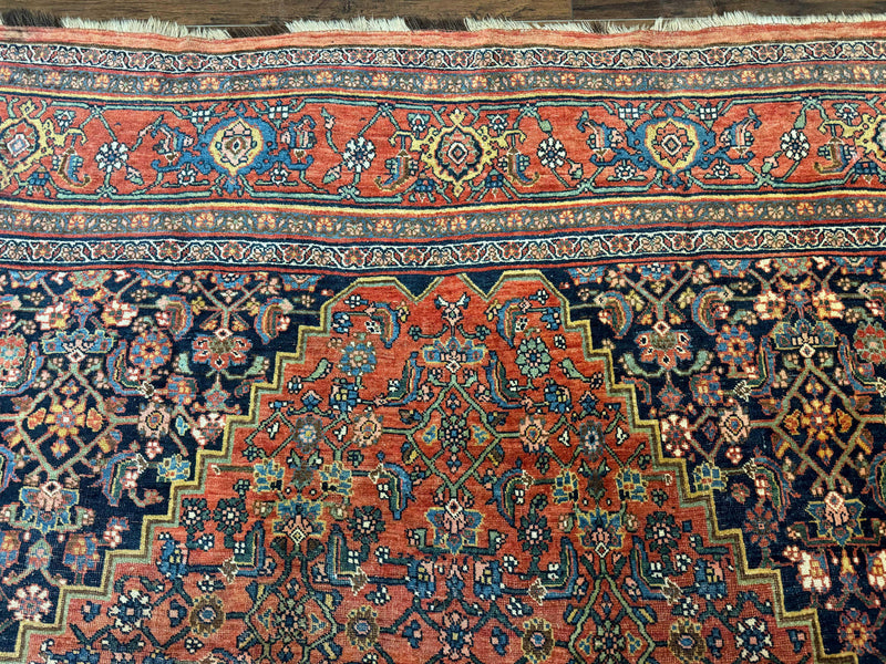 Antique Persian Bidjar Rug 8x12, Rare Persian Carpet by Jewel Rugs