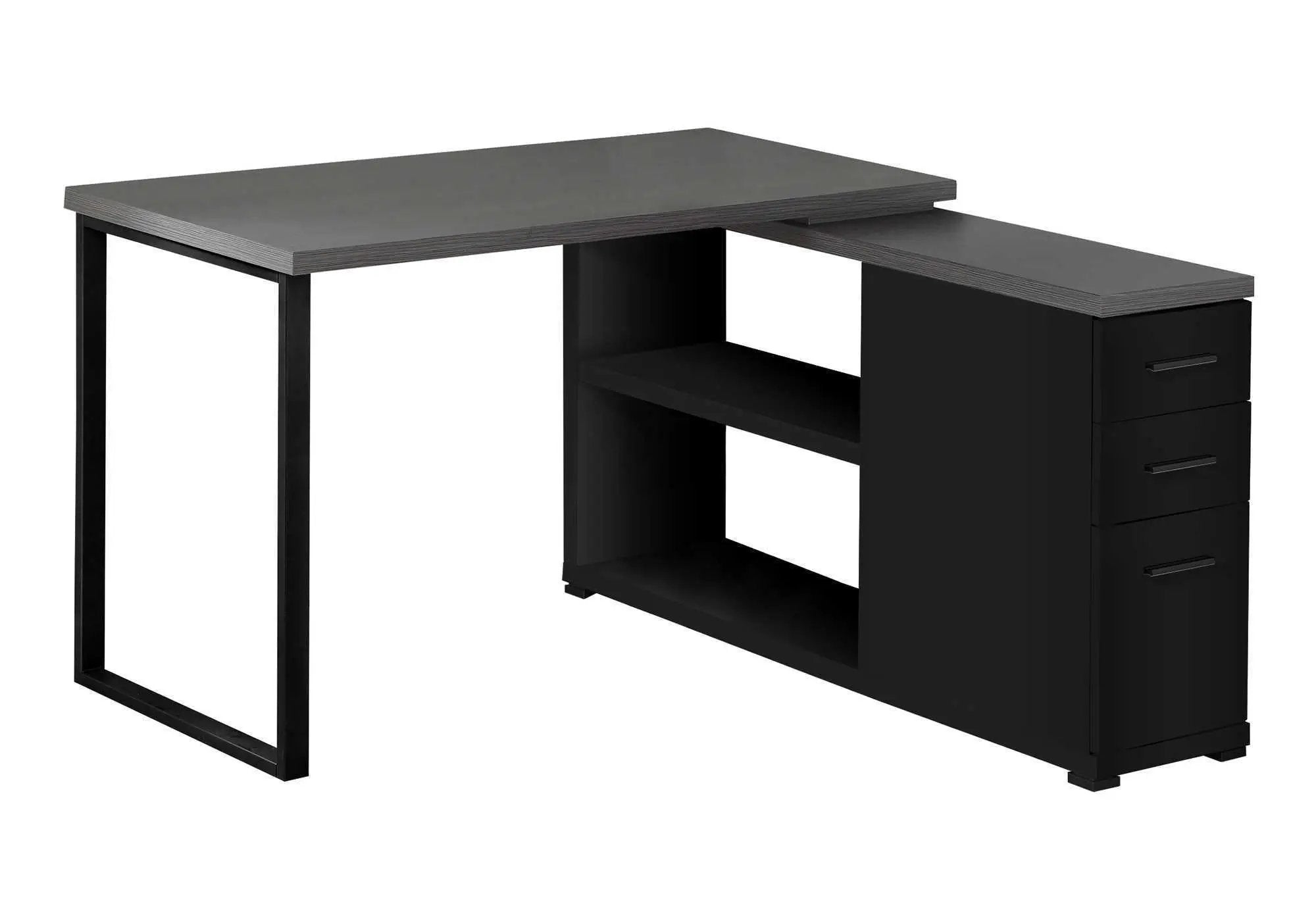 Computer Desk, Home Office, Corner, Left, Right Set - Up, Storage Drawers, L Shape, Laptop, And Contemporary & Modern by Unique Piece Furniture