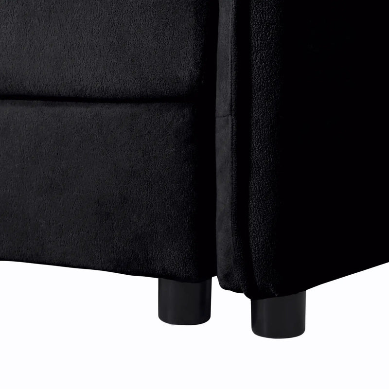 Modern Comfy Deep Seat Modular Sectional Sofa Cloud Couch With Ottoman