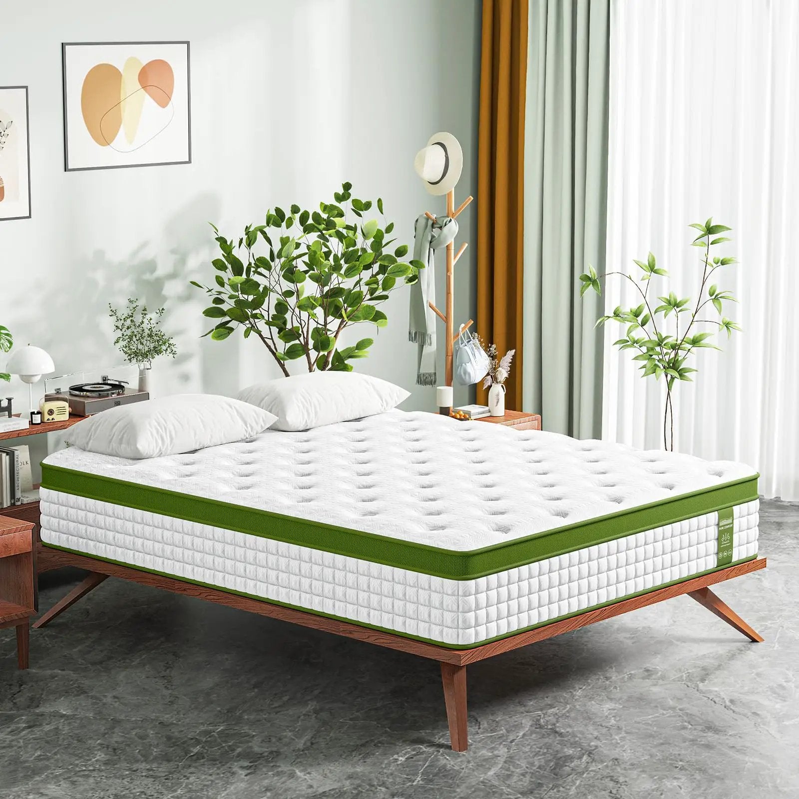 14 Inch Queen Size Hybrid Mattress by HouseOfZazla