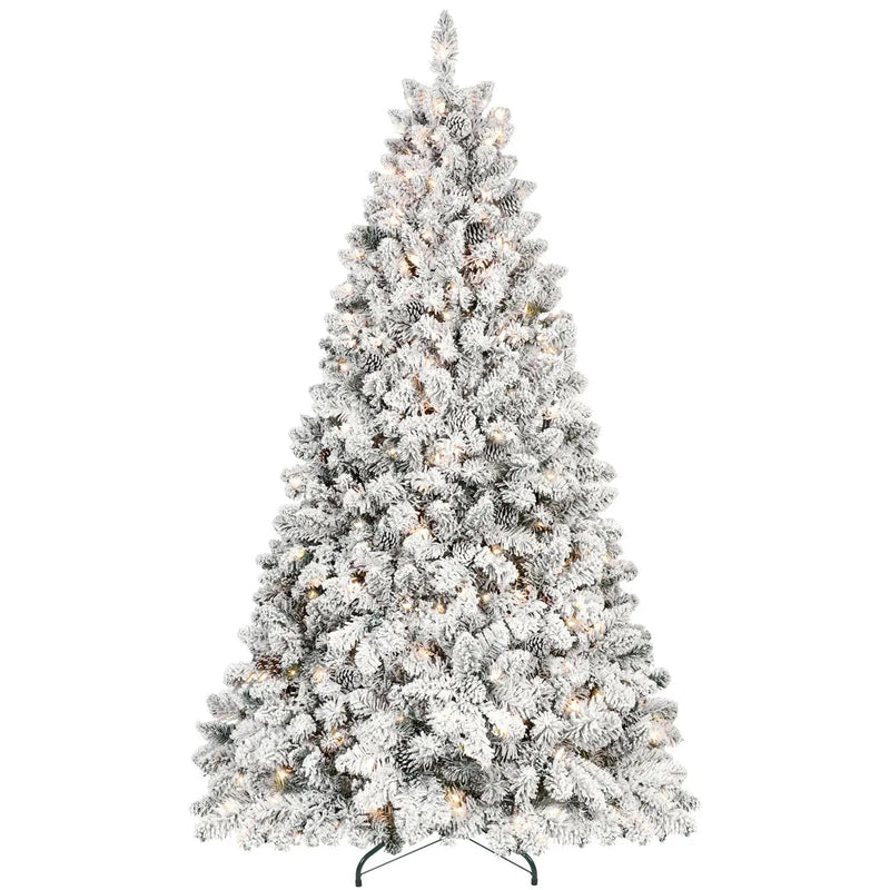 5FT Flocked Christmas Tree with 300 UL Lights by HouseOfZazla