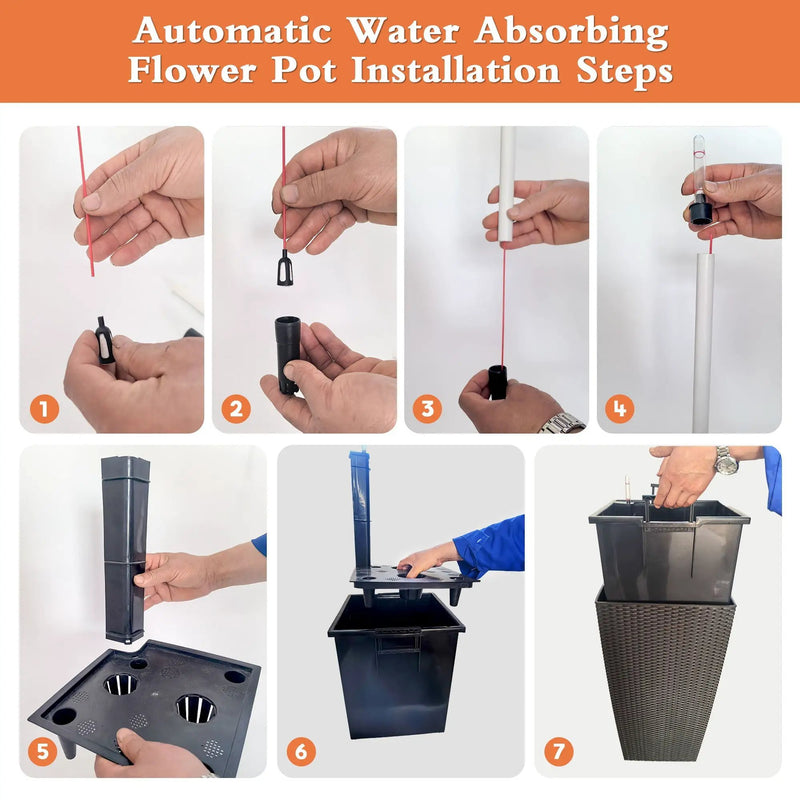 Indoor Outdoor Planter With Automatic Watering System by Unique Piece Furniture