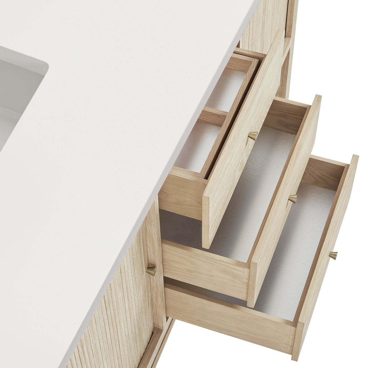 James Martin Marigot 72" Double Bathroom Vanity, Sunwashed Oak by James Martin