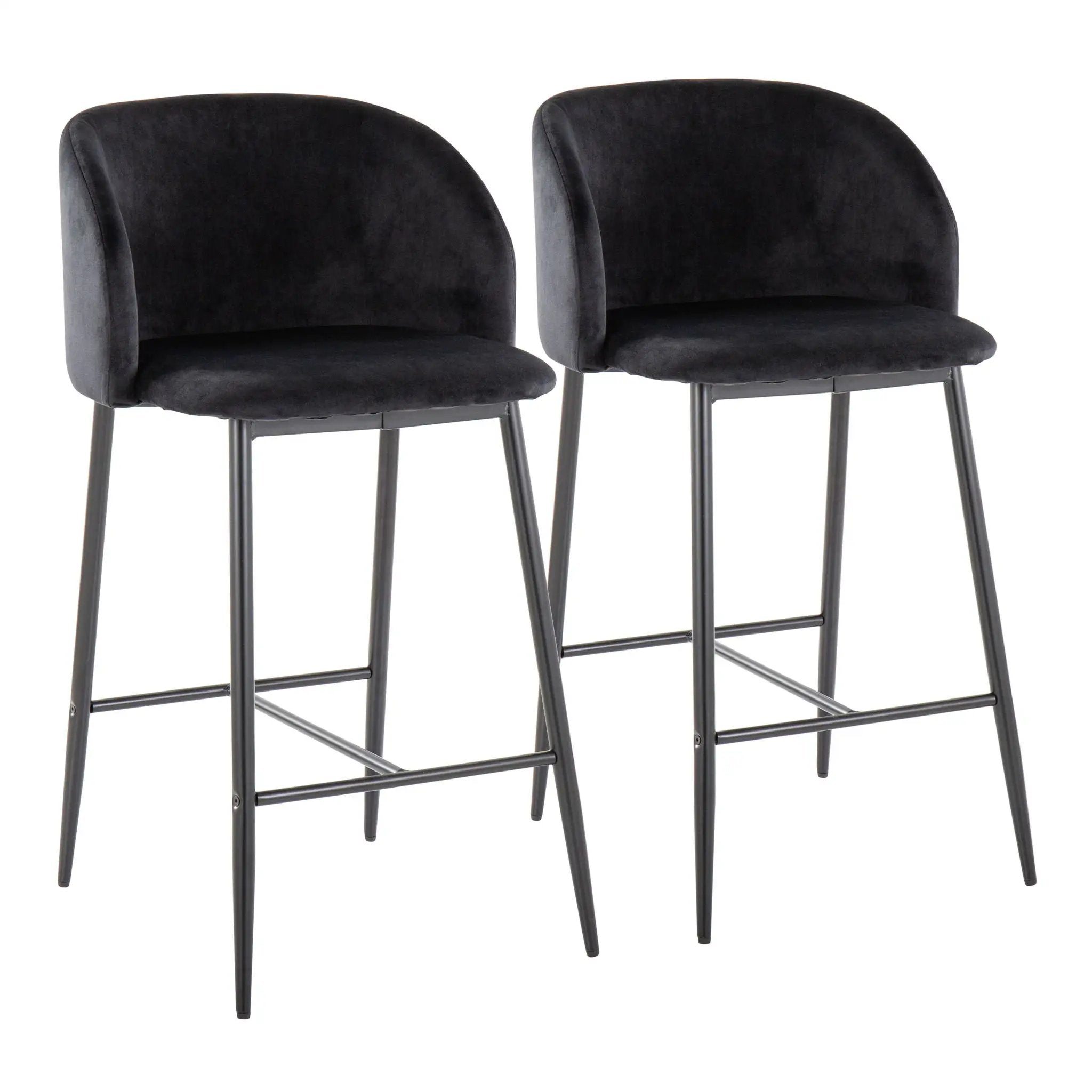 Fran - Contemporary Fixed Height Counter Stool (Set of 2) by HouseOfZazla