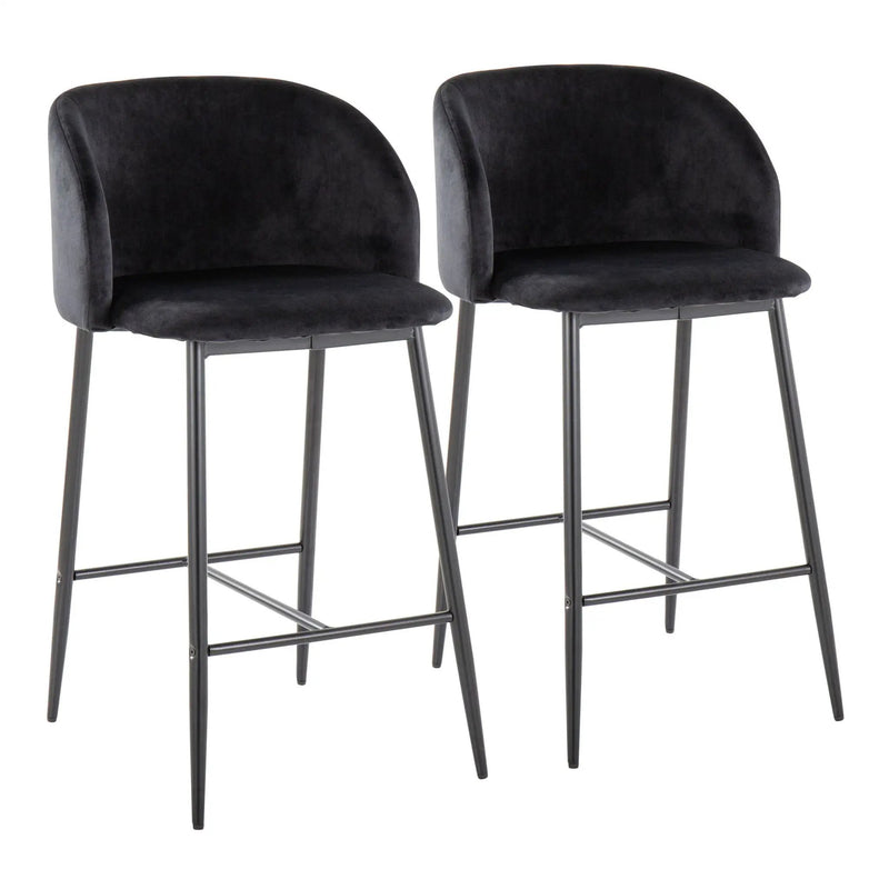 Fran - Contemporary Fixed Height Counter Stool (Set of 2) by HouseOfZazla