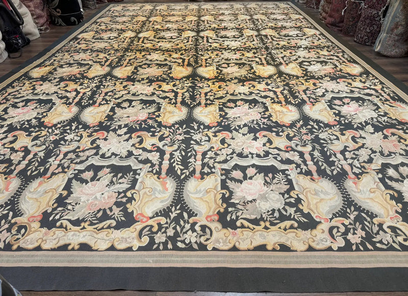 Palace Size Aubusson Rug 12x18 by Jewel Rugs