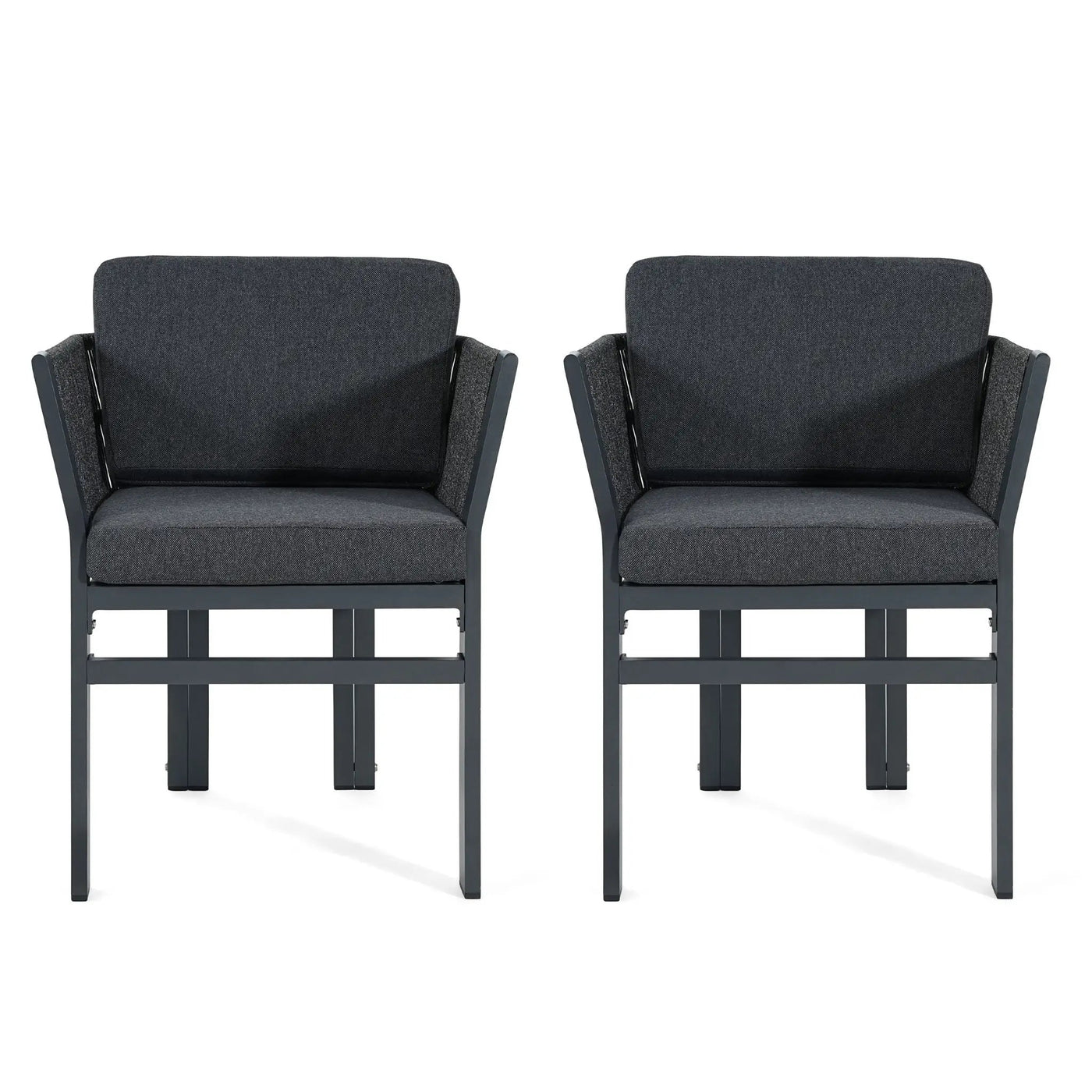 Outdoor Dining Chair, All-Weather Patio Seating For Backyard (Set of 2) by HouseOfZazla