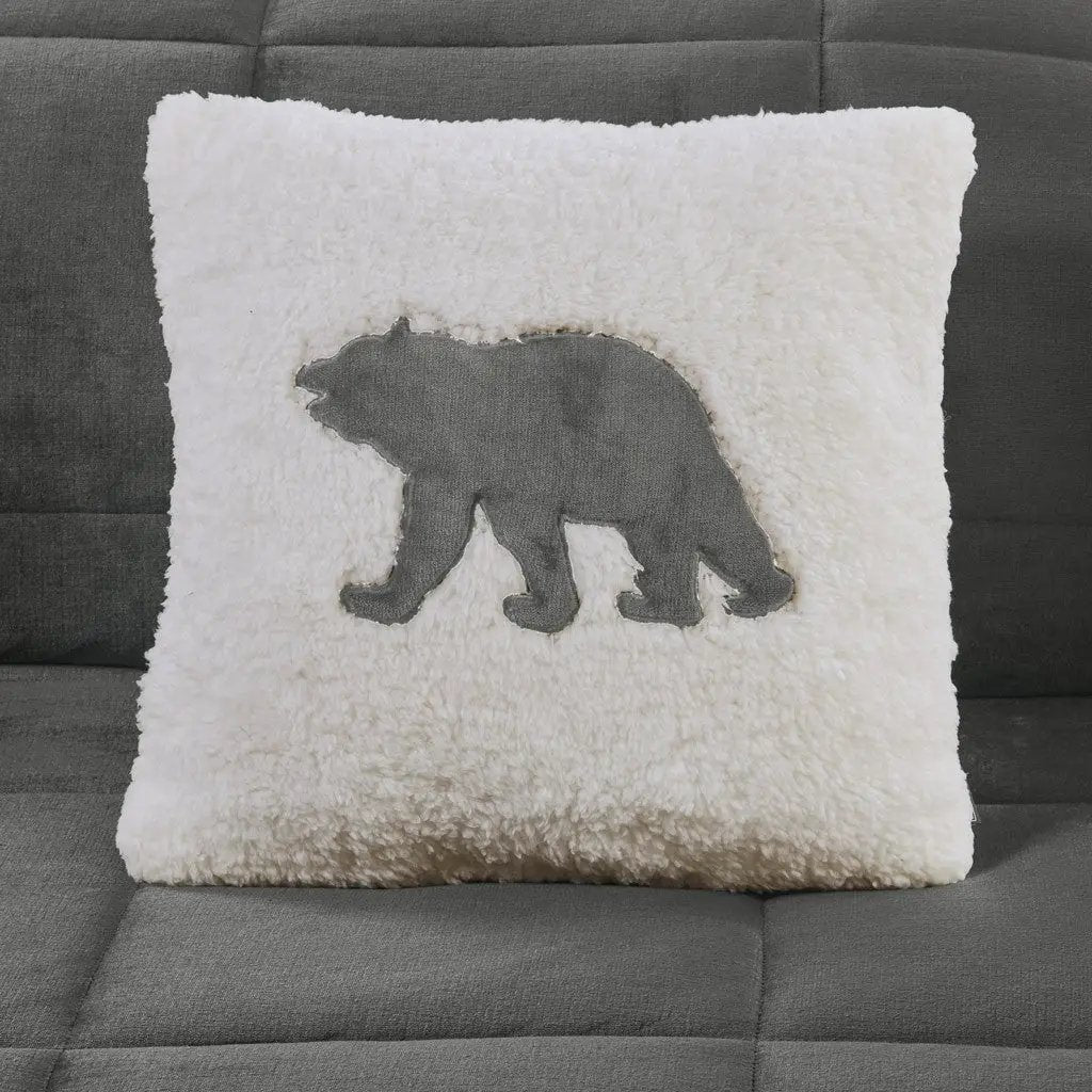 Full/Queen Plush to Sherpa Down Alternative Comforter Set by HouseOfZazla