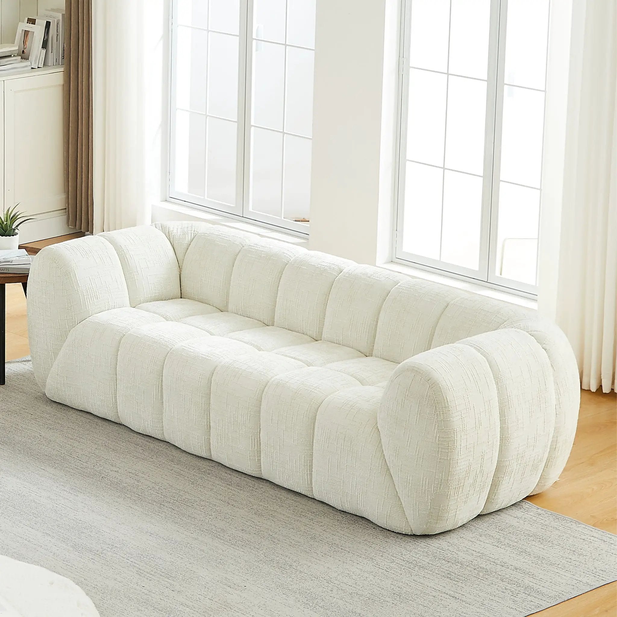Modern Sofa With Piano Key Backrest by HouseOfZazla