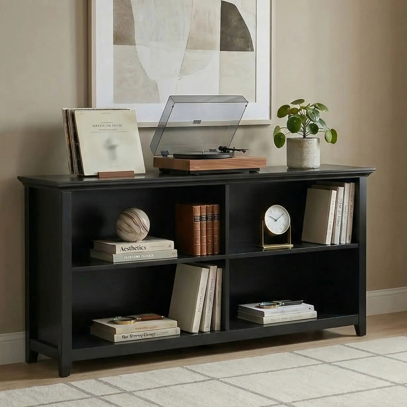 Amherst - Low 4 Shelf Bookcase by HouseOfZazla